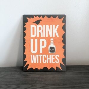 Reversible Funny Halloween Sign